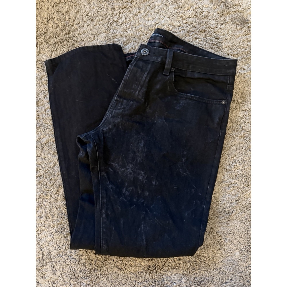 Cult of Individuality Rebel Straight Jeans 38x34 Black